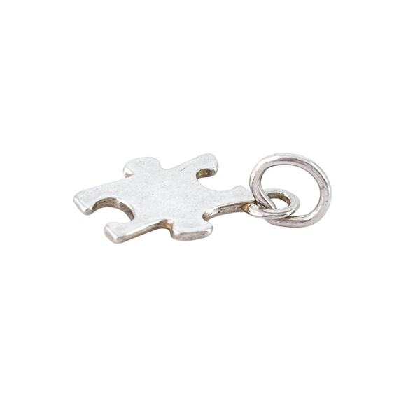 Vintage Sterling Silver 925 | Puzzle Piece Charm Pendant - Picture 3 of 7